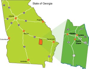 GA State Map